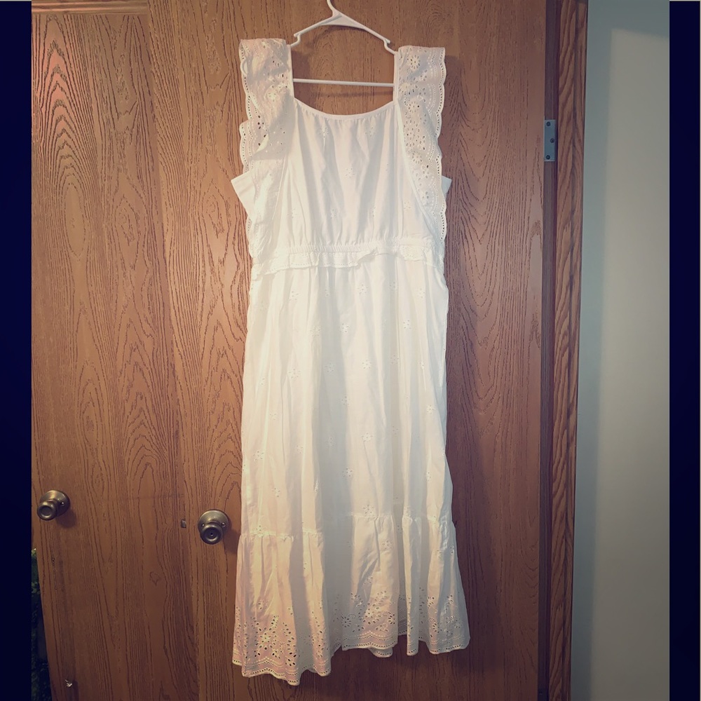 Justice dress white NWT 20 plus